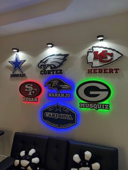 NFL wall signs
