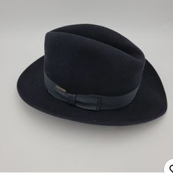 Vintage Imperial Stetson Fedora  Navy Rare