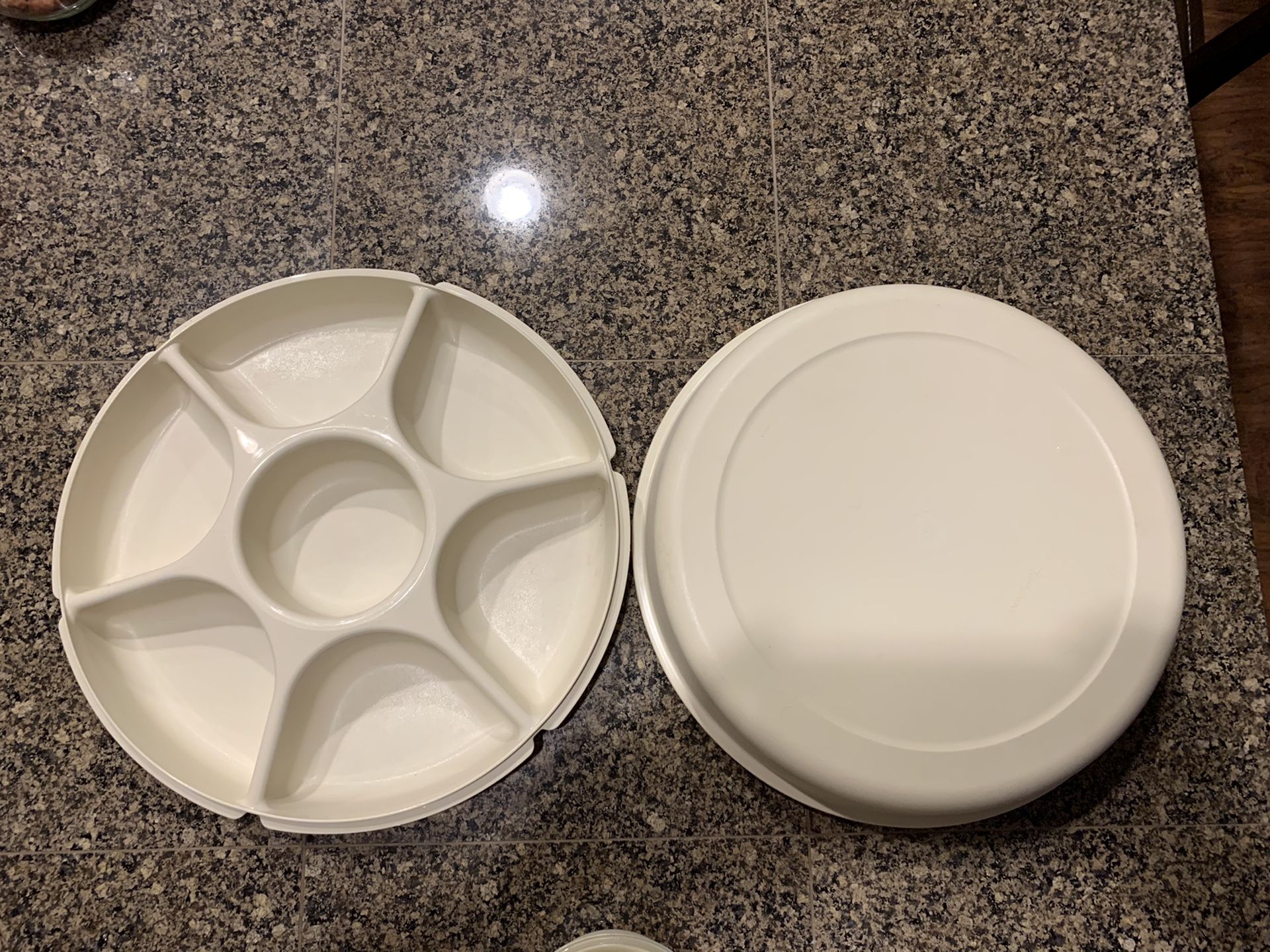 Vintage Tupperware snack tray