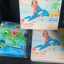 Ride On Turtle And Whale 