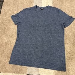 Michael Kors Men's Blue V-Neck Short Sleeve Jersey T-Shirt Size L