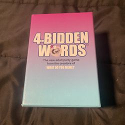 4-Bidden Words Card Game