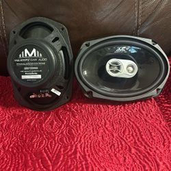 (2) Majestic Car Audio Coaxial Door 280 Watts /impedance  Speaker System  Like New Both For