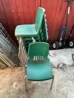 8x School chairs