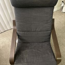IKEA Poang Chair ( Brown Frame/ Dark Gray Cushion)