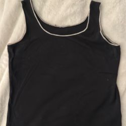 Blank Tank Top White Trim