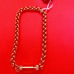 Gold Plated Bracelet Size 8 1/2”