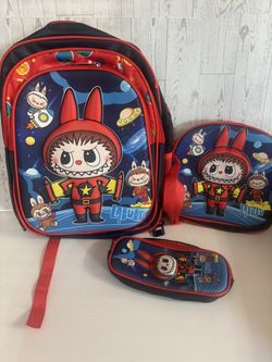 Labubu Backpack Set