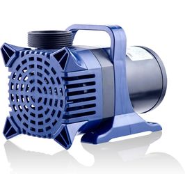 Alpine Corporation 8000 GPH Submersible Water Pump with 33 FT Cord and Adapters for Ponds, Fountains, Waterfalls, and Water Circulation, 540 Watts 26 