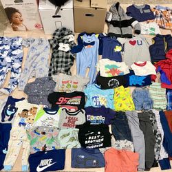 2t baby boy clothes, about 50 pieces, all for $40