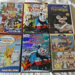 COLLECTION OF 6 PRESCHOOL TODDLER MOVIES