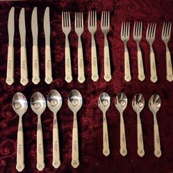 20 Pcs. Flatwares With Floral Designed Handles