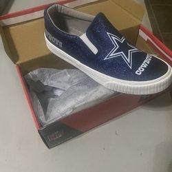 Womens Dallas Cowboys Slip Ons
