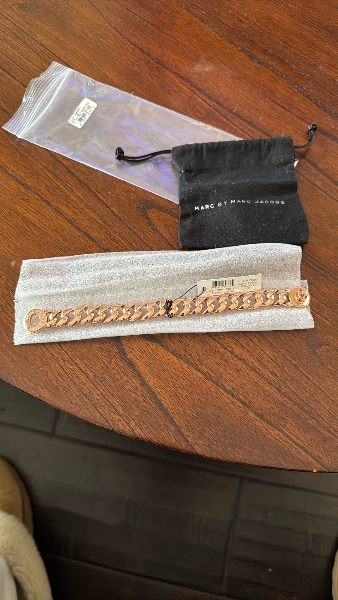 Marc Jacobs Rose Gold Tone Bracelet