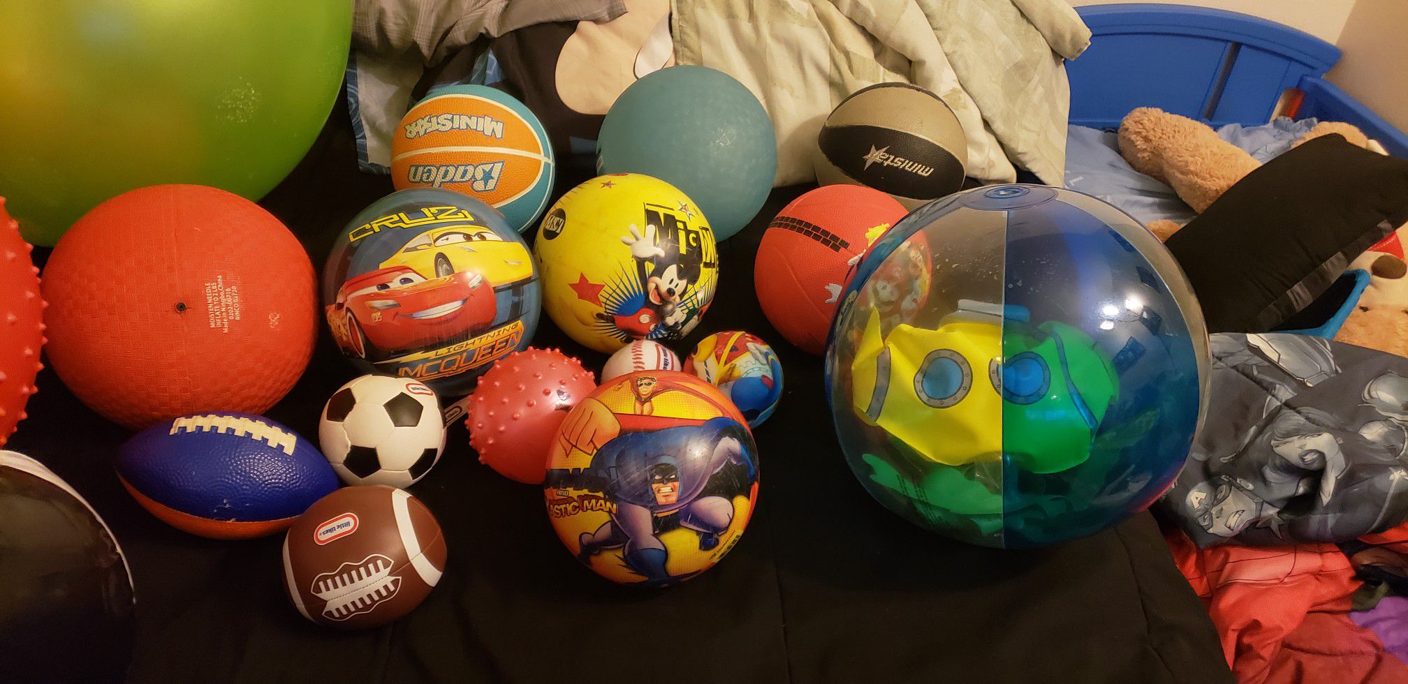 Balls $10 for all or $1 each..