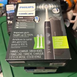 Philips Sonicare ProtectiveClean 5300 Rechargeable Electric Toothbrush, with Pressure Sensor, 3 Cleaning Modes, SmarTimer and QuadPacer, with 2 Bonus