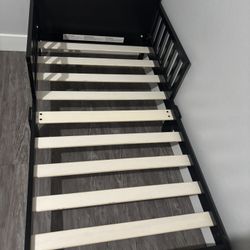 Toddler Bed Black Wood 