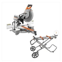 Rigid 15amp 12in. Sliding Miter Saw w/ Stand