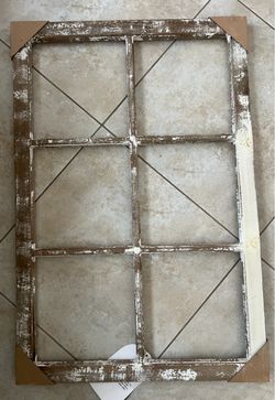 Kirkland’s Rustic Windowpane Wall Décor – 36” x 24”