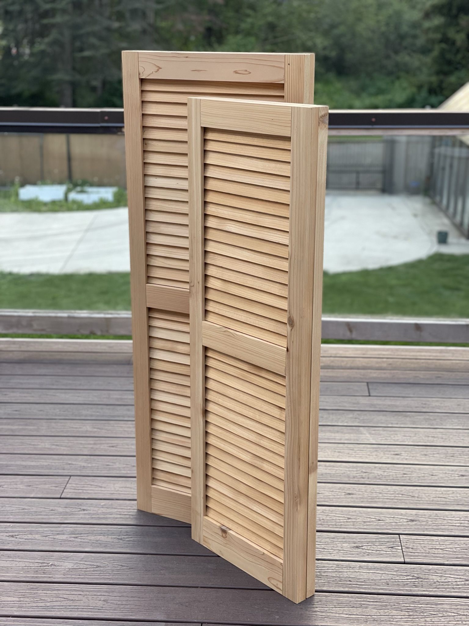 Cedar Exterior Louver Shutters