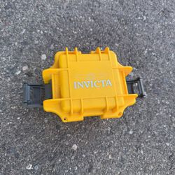 AUTHENTIC INVICTA YELLOW Empty Watch Box Collector Diver Case One Slot