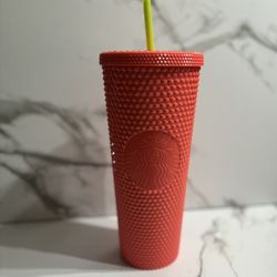 Starbucks Dragon Fruit Studded Pink Venti Tumbler 24 oz