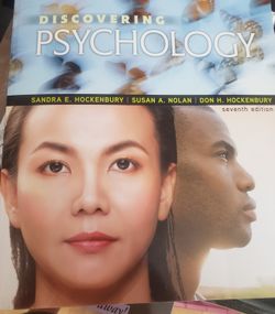 7th edition psychology by sandra hockenbury hard cover for college psychology class. Used