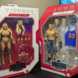 WWE ULTIMATE Series Figures John Cena/Tiffany Stratton 