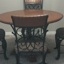 Hard Wood Dining Table With 4 Chairs