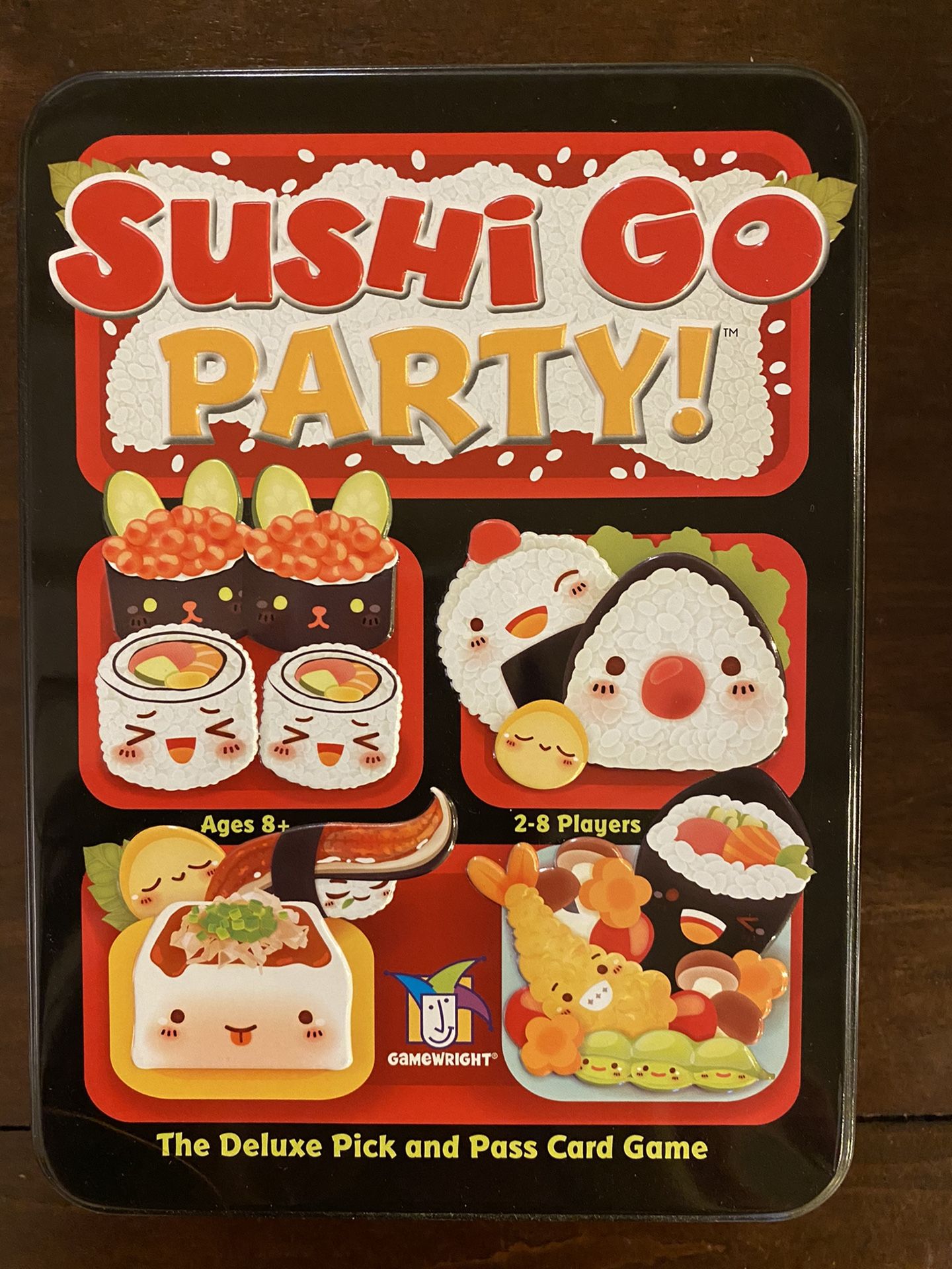 Gamewright Sushi Go Party! - The Deluxe Pick & Pass Card Game, Multicolored