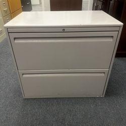 OFFICE/HOME FILE CABINET 2 DRAWERS LATERAL METAL FILE 