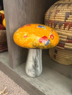 Murano glass mushroom hand blown with electrical