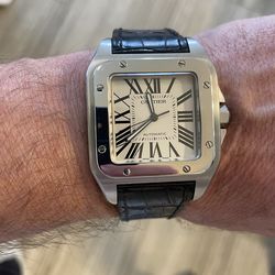 Cartier Santos XL 100 watch in mint condition