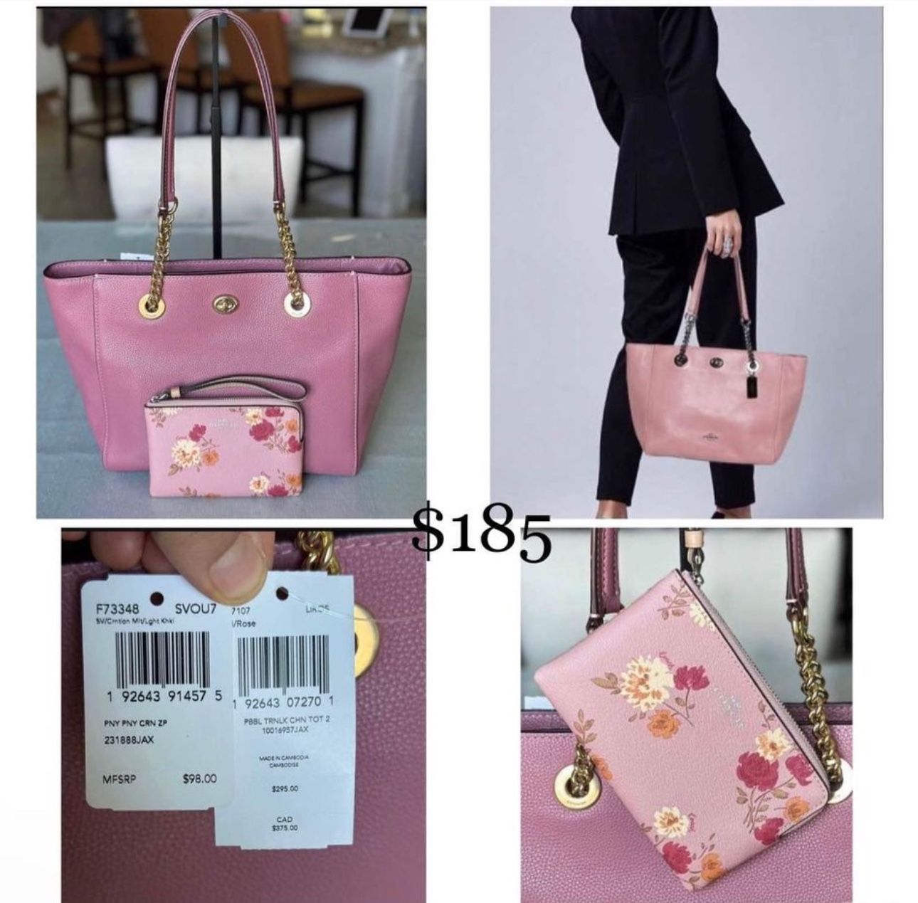 New Coach Sets/conjuntos de Coach Nuevos $185-200 each/cada uno