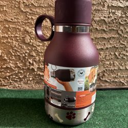 Burgundy Dog Bowl Bottle
