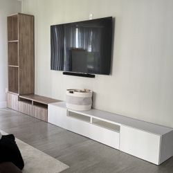 IKEA Besta large tv unit and shelf