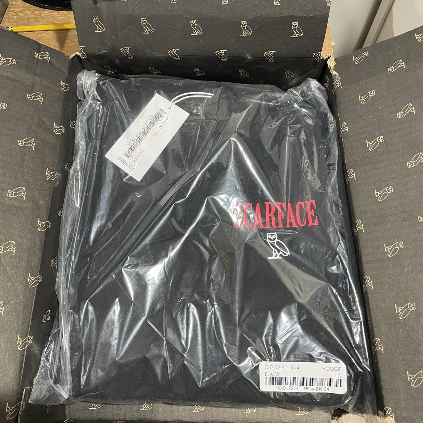 OVO Scarface Hoodie Black Size L New for Sale in Elmhurst, IL 