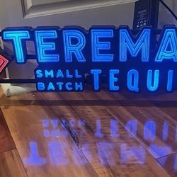 Teremana Tequila light up led sign Display Sign Man Cave Game Room Bar 30” Long
