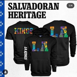 LA KINGS Salvadoran HOODIE SIZE LARGE - SOLD OUT 