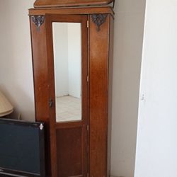 Antique Book Case, Armoire Cabinet Early American.