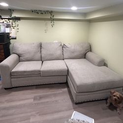 Sofa Beige 2 Piece Set