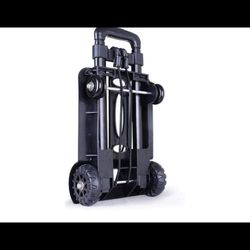Siisll Big Capacity Heavy Duty Folding Hand Truck Luggage Cart for Moving Lightweight Utility Cart for Luggage Folding Cart with Wheels Collapsible Pl