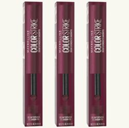 3 Pieces Of Maybelline Color Strike Eye Shadow Pen, Cream To Powder Finish, 15 Tempt