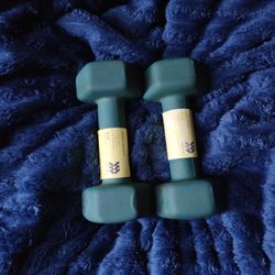 Two 8 Pound All In Motion Dumbbells 