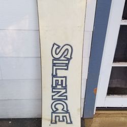 Silence 144 snowboard no bindings