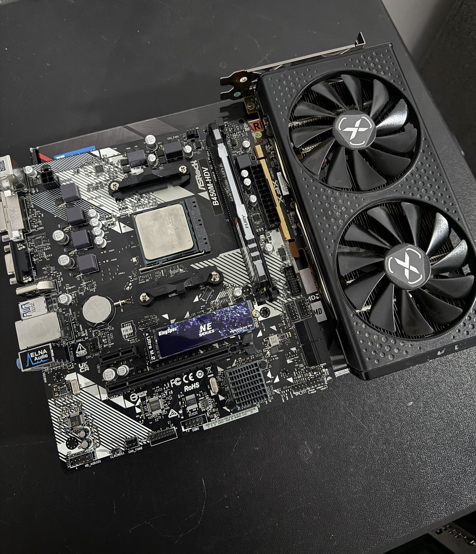 AM4 Motherboard + CPU + RAM + Storage Combo