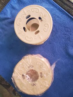 Decorative Metal Tea Light Holder, Set of Two