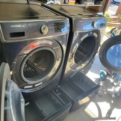 Samsung Set Jumbo Washer And Dryer 