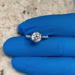 Moissanite Diamond Ring Gold
