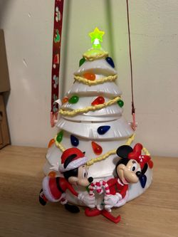 Disney Mickey & Minnie Christmas Tree Light-Up Popcorn Bucket
